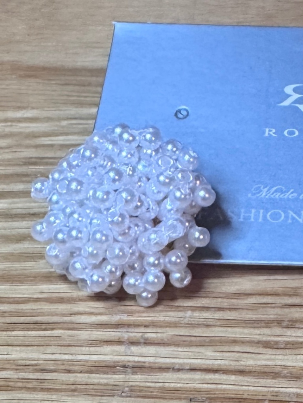 New Rovog Fashion Jewelry Earrings Faux Pearl Cluster Stud Earrings White 1 Inch